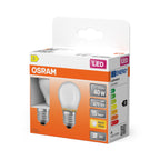 Osram / Ledvance LED Filament Star Tropfen P matt 300° 3,4-40W/827 warmweiß 470lm E27 220-240V 2er Pack – Verpackung 2