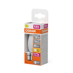 Osram / Ledvance LED Filament Superstar Kerze B matt 320° 3,4-40W/827 warmweiß 470lm B22d 220-240V dimmbar – Verpackung 2