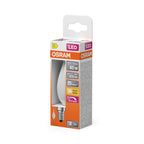 Osram / Ledvance LED Filament Superstar Kerze BA matt Windstoß 320° 3,4-40W/827 warmweiß 470lm E14 220-240V dimmbar – Verpackung 2