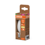 Osram / Ledvance LED Kerze B matt 300° UltraEfficient 2,5-40W/827 warmweiß 470lm E14 220-240V dimmbar – Verpackung 2