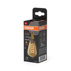 Osram / Ledvance LED Filament Spiral Vintage 1906 Edison ST klar 320° 4,8-32W/822 extra warmweiß 360lm E14 220-240V dimmbar – Verpackung 2