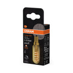 Osram / Ledvance LED Filament Spiral Vintage 1906 Special T26 klar 320° 2,8-25W/822 extra warmweiß 250lm E14 220-240V dimmbar – Verpackung 2