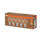 Osram / Ledvance LED Filament Classic A klar 300° UltraEfficient 3,8-60W/827 warmweiß 806lm E27 220-240V 5er Pack – Verpackung 2