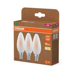 Osram / Ledvance LED Filament Kerze B matt 330° UltraEfficient 2,2-40W/827 warmweiß 470lm E14 220-240V 3er Pack – Verpackung 2