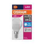 Osram LED Value Classic P 5,5-40W/865 E14 470lm matt tageslichtweiß nicht dimmbar – Verpackung