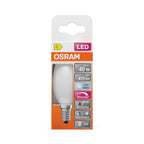 Osram LED Filament Superstar+ Kerze B matt 300° 3,4-40W/940 neutralweiß 470lm E14 220-240V dimmbar – Verpackung