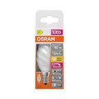 Osram LED Filament Superstar+ Kerze BW matt gedreht 300° 3,4-40W/927 warmweiß 470lm E14 220-240V dimmbar – Verpackung