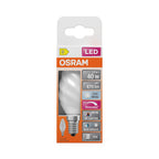 Osram LED Filament Superstar+ Kerze BW matt gedreht 300° 3,4-40W/940 neutralweiß 470lm E14 220-240V dimmbar – Verpackung