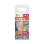 Osram LED Filament Superstar+ Tropfen P matt 300° 3,4-40W/940 neutralweiß 470lm E27 220-240V dimmbar – Verpackung