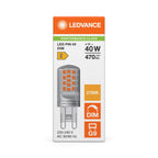 Osram LED Pin klar 300° Performance 4-40W/827 warmweiß 470lm G9 220-240V dimmbar – Verpackung