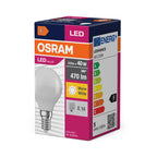 Osram LED Value Classic P 5,5-40W/827 E14 470lm matt warmweiß nicht dimmbar – Verpackung 2