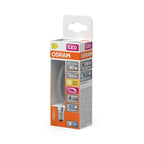 Osram LED Filament Superstar+ Kerze BA klar Windstoß 300° 3,4-40W/927 warmweiß 470lm E14 220-240V dimmbar – Verpackung 2