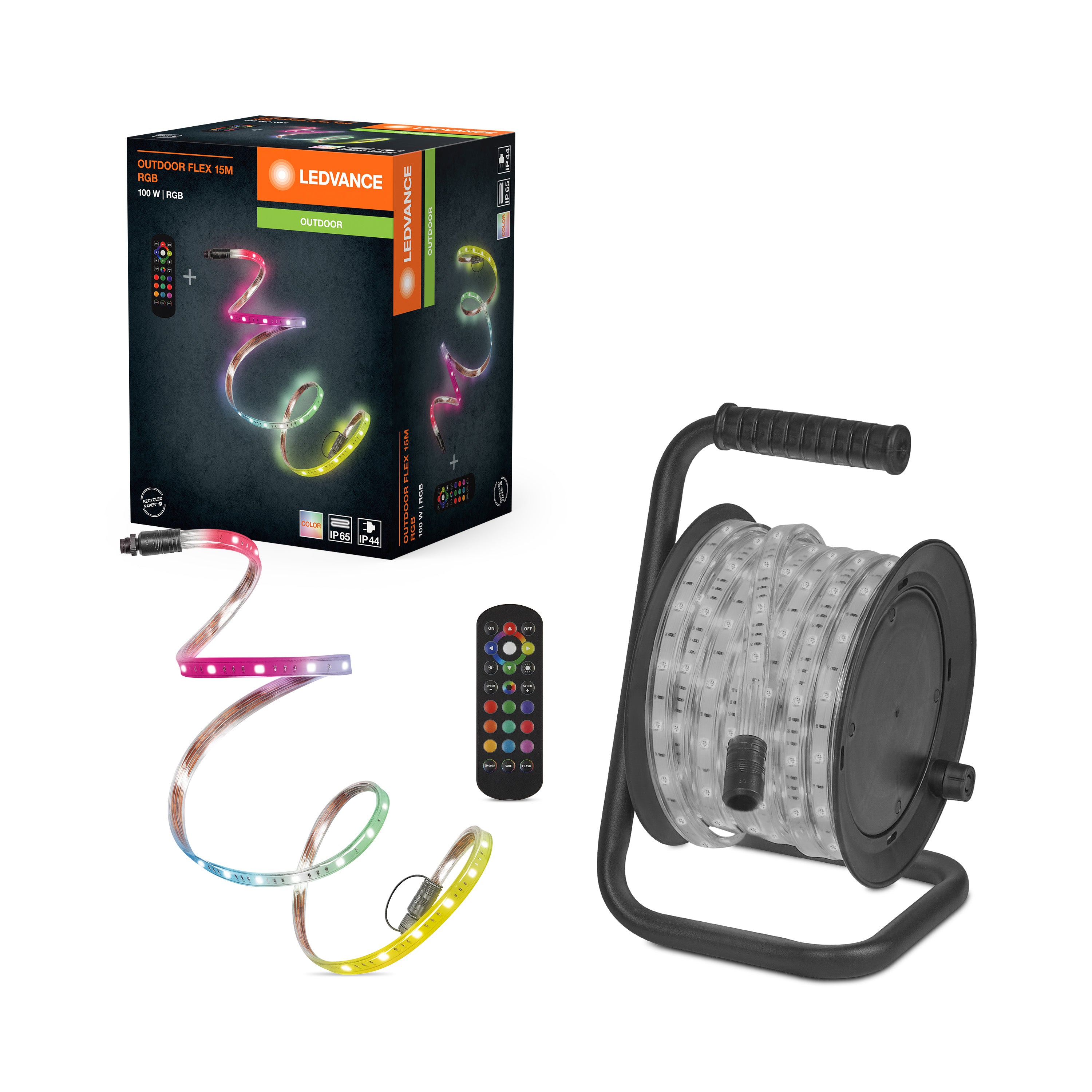LEDVANCE LED-Band Outdoor 15m RGB Remote Control – Produkt mit Verpackung