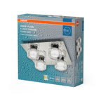 Osram LED Deckenleuchte Orbis Flame 4-flammig Click – Verpackung, räumliche Ansicht