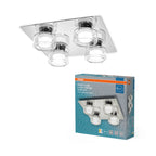 Osram LED Deckenleuchte Orbis Flame 4-flammig Click – Produkt mit Verpackung