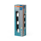 Osram LED Deckenleuchte Orbis Flame 3-flammig Click – Verpackung, räumliche Ansicht