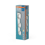 Osram LED Deckenleuchte Orbis Flame 3-flammig Click – Verpackung, räumliche Ansicht