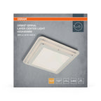Osram LED Deckenleuchte Orbis Spiral Layer Square – Verpackung Vorderseite