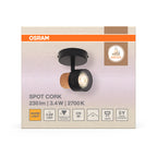 Osram LED Spot Decor Cork 1-flammig – Verpackung Vorderseite