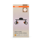 Osram LED Spot Decor Cork 2-flammig – Verpackung Vorderseite