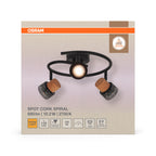 Osram LED Spot Decor Cork Spiral 3-flammig – Verpackung Vorderseite