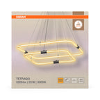 Osram LED Pendelleuchte Decor Tetragon 2-flammig Click – Verpackung Vorderseite