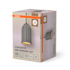 Osram Pendelleuchte Decor Concrete Sim 1-flammig E27 – Verpackung, räumliche Ansicht