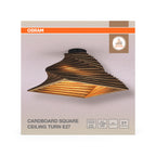 Osram Deckenleuchte Decor Cardboard Square Turn 1-flammig E27 – Verpackung Vorderseite