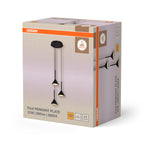 Osram LED Pendelleuchte Decor Fuji 3-flammig PL – Verpackung, räumliche Ansicht