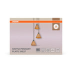 Osram Pendelleuchte Decor Raffia Plate 3-flammig E27 – Verpackung Vorderseite