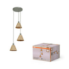 Osram Pendelleuchte Decor Raffia Plate 3-flammig E27 – Produkt mit Verpackung