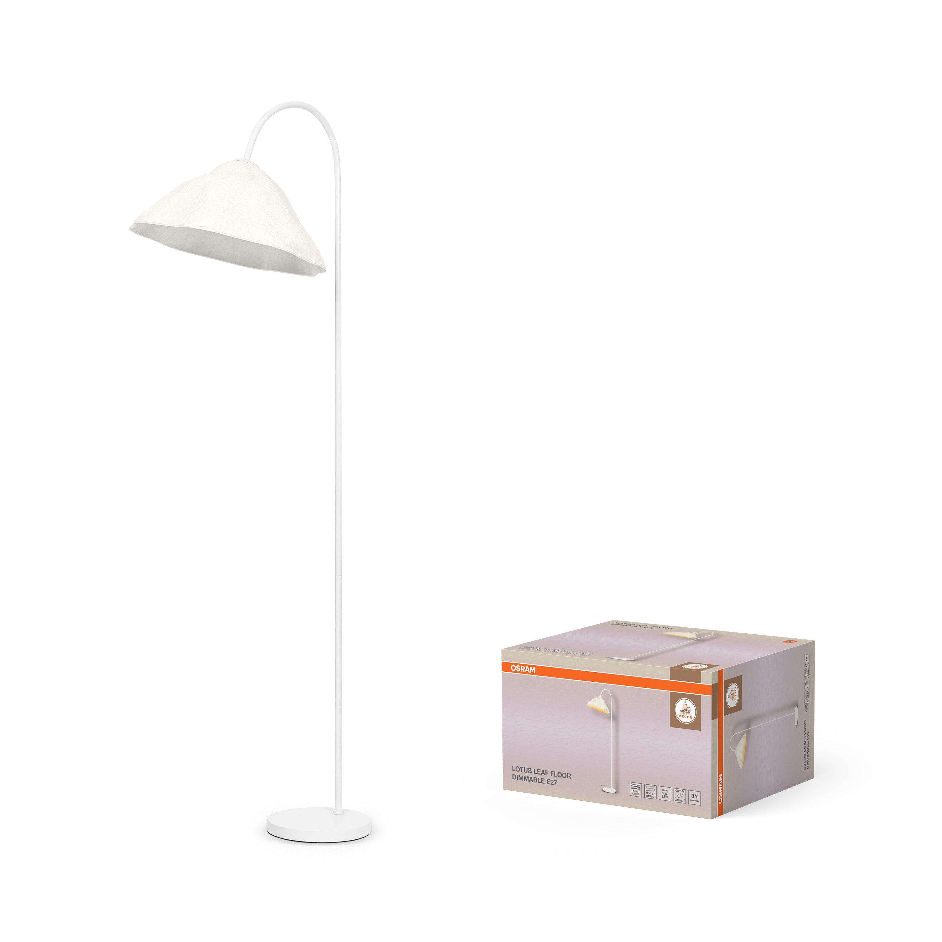 Osram Stehleuchte Decor Lotus Leaf 1-flammig E27 – Produkt mit Verpackung