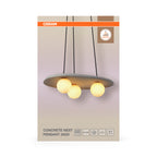 Osram Pendelleuchte Decor Concrete Nest 3-flammig G9 – Verpackung Vorderseite
