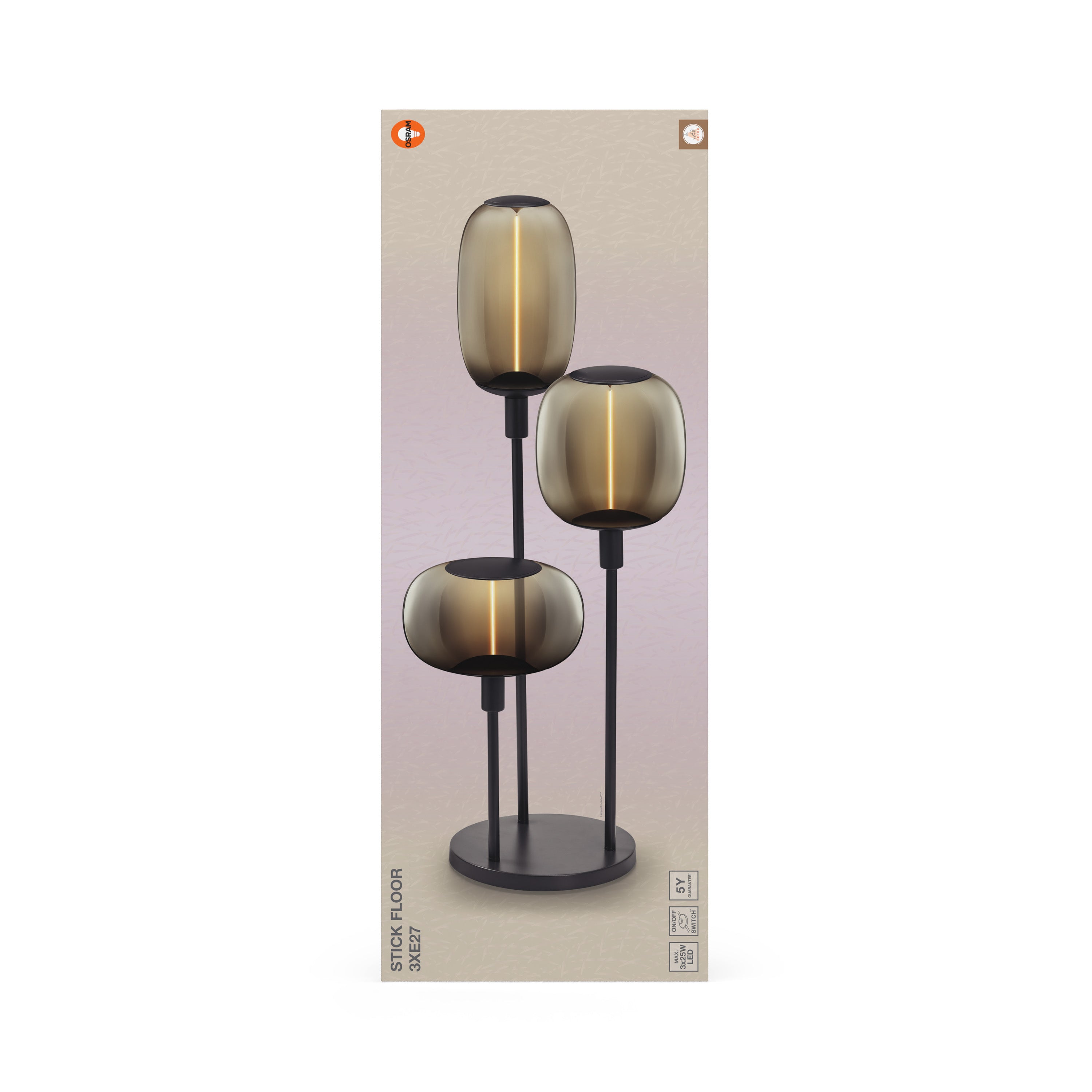 Osram Stehleuchte Decor Stick 3-flammig E27 – Verpackung Vorderseite