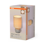 Osram Tischleuchte Decor Impact 1-flammig and E27 – Verpackung, räumliche Ansicht