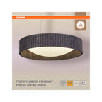 Osram LED Pendelleuchte Decor Felt Cylinder – Verpackung Vorderseite