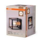 Osram Wandleuchte Decor Nairobi 1-flammig E27 – Verpackung, räumliche Ansicht