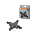 Osram Stromschienen-Zubehör Tracklight Cross Connector schwarz – Produkt mit Verpackung