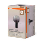 Osram Tischleuchte Decor Marble Base 1-flammig E27 – Verpackung, räumliche Ansicht