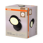 Osram LED Wandleuchte Decor Puck – Verpackung, räumliche Ansicht
