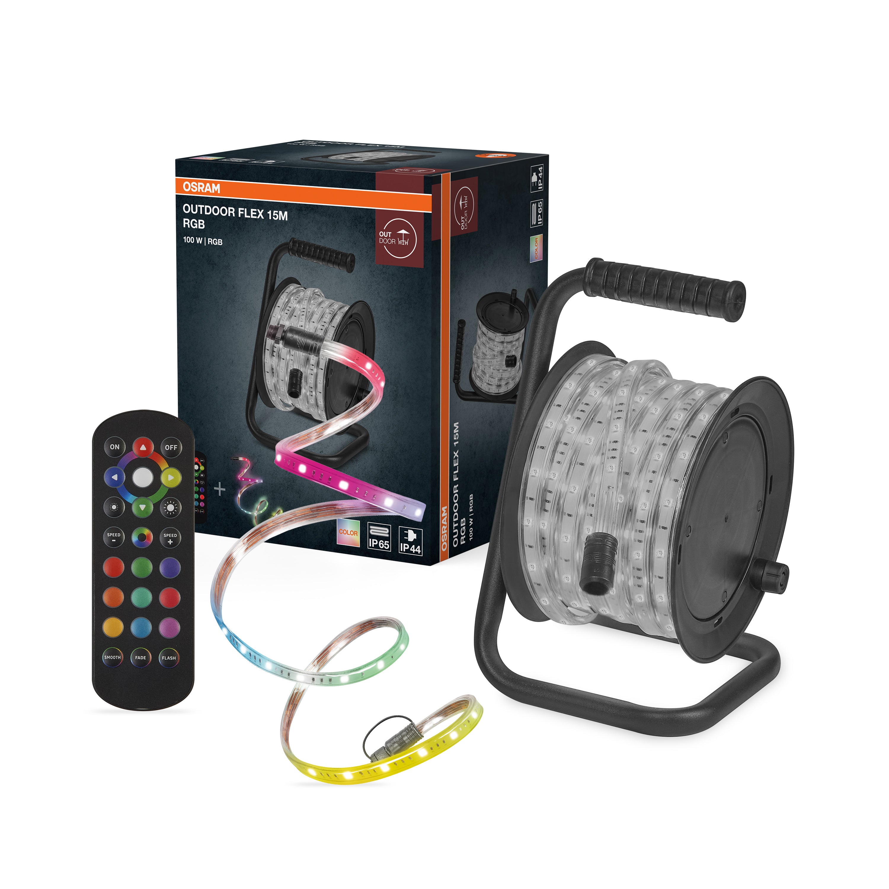 Osram LED-Band Outdoor RGB 15m Remote Control – Produkt mit Verpackung
