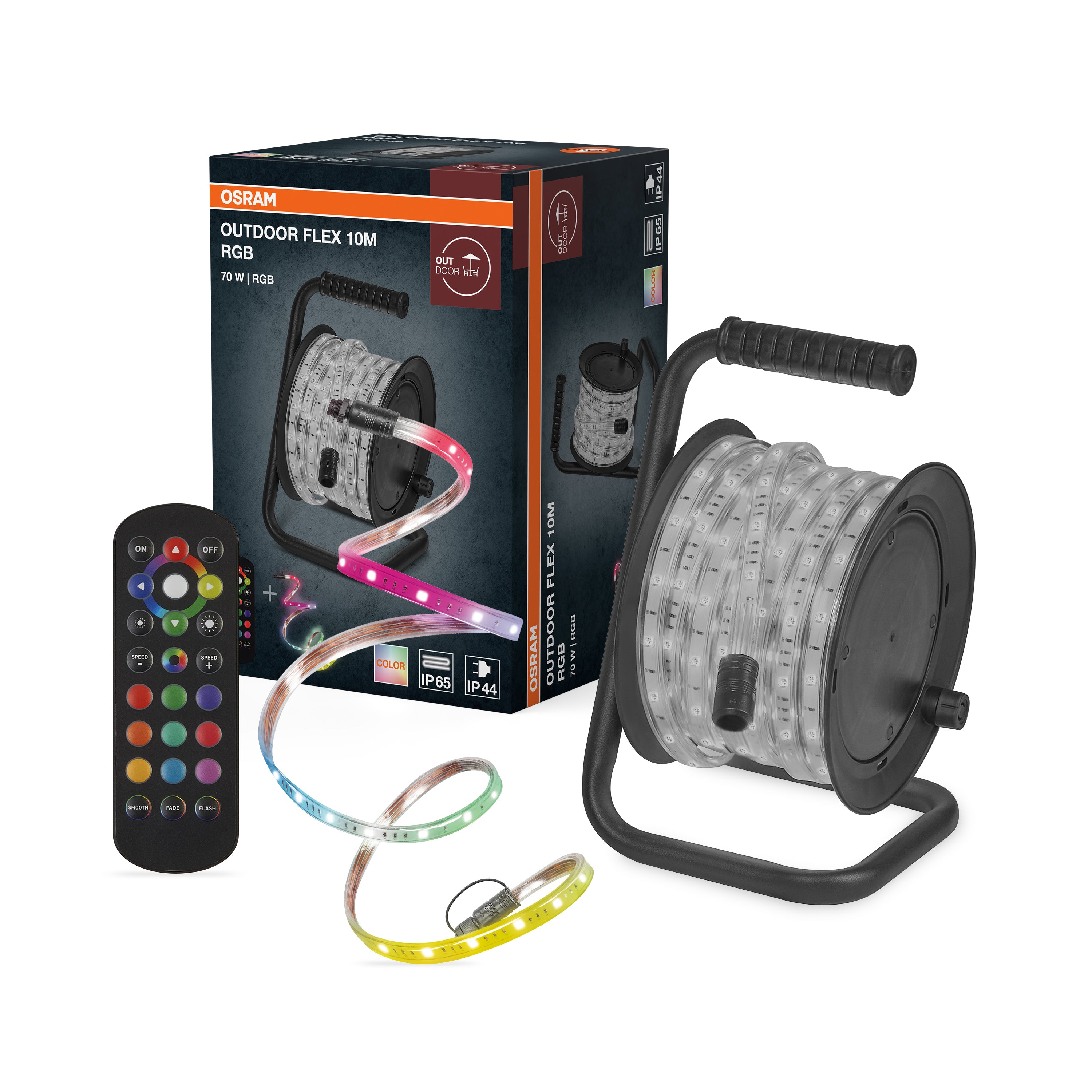 Osram LED-Band Outdoor RGB 10m Remote Control – Produkt mit Verpackung