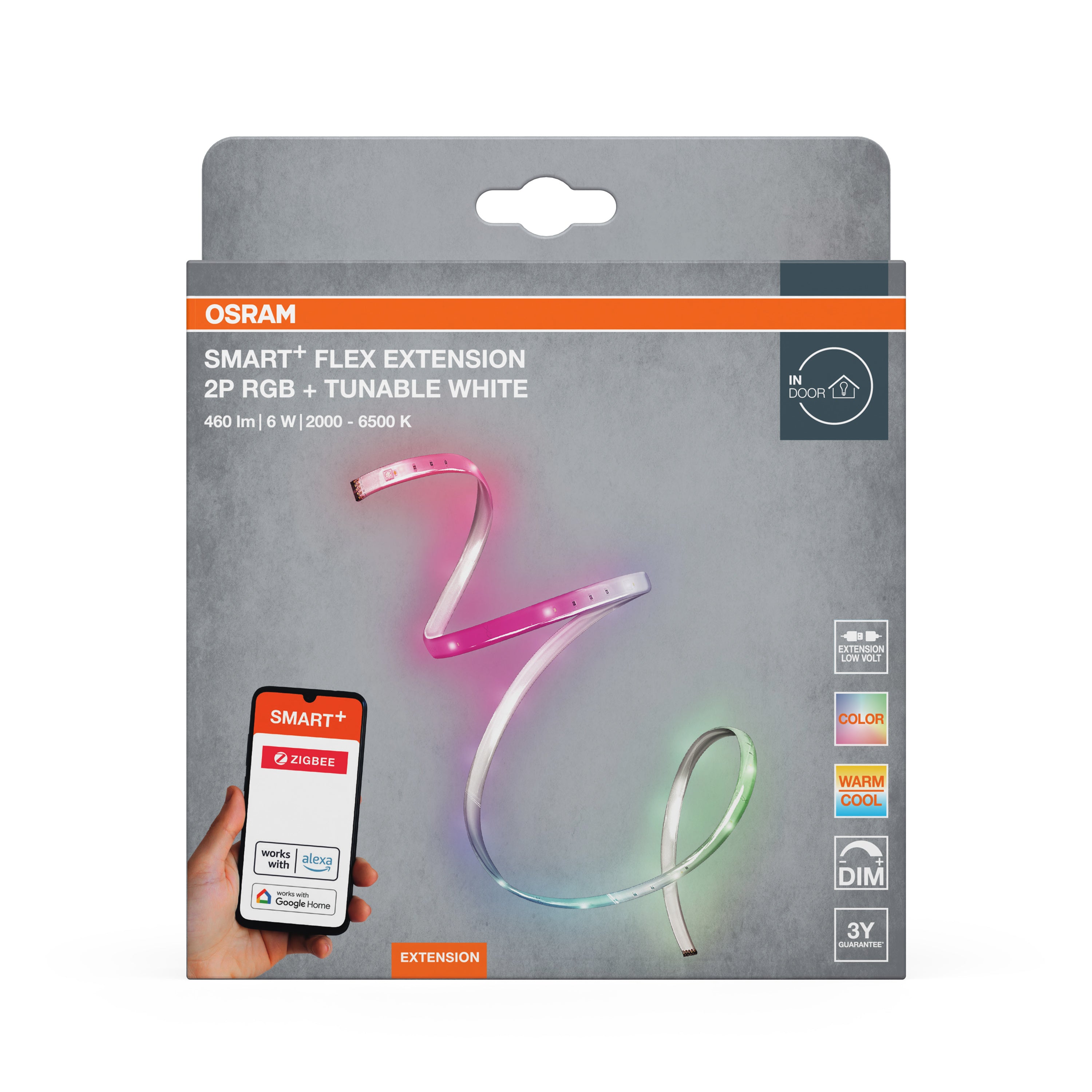 Osram LED-Band Smart+ ZigBee RGBW 2p Extension – Verpackung Vorderseite