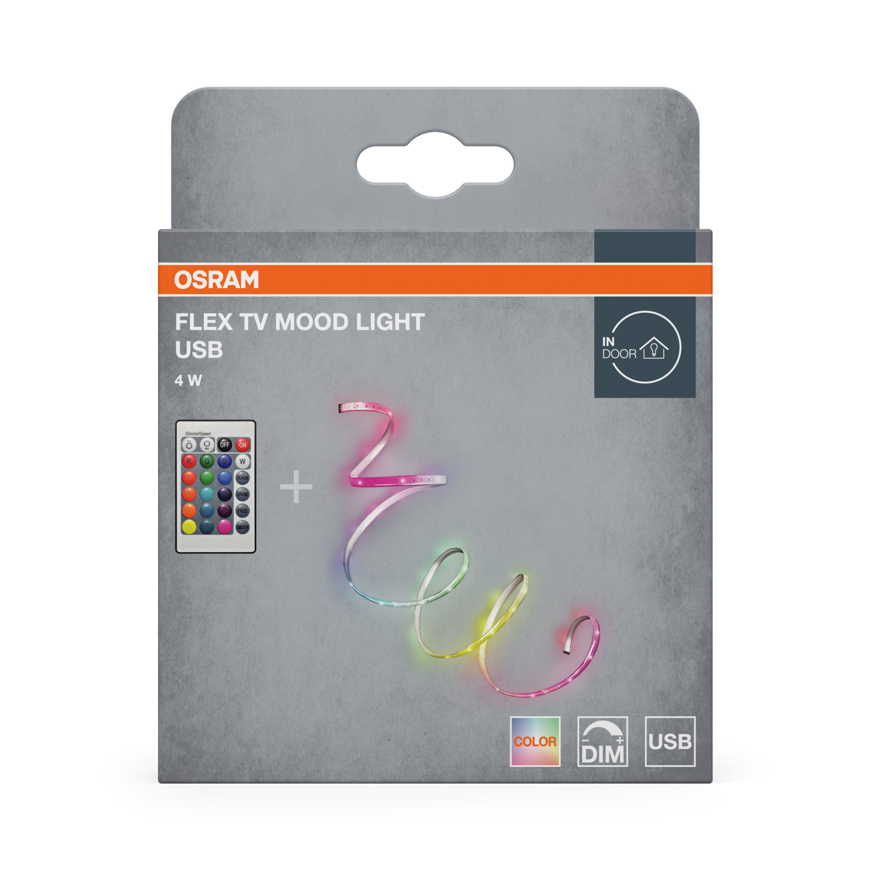 Osram LED-Band TV Mood Light RGB USB Remote Control – Verpackung Vorderseite