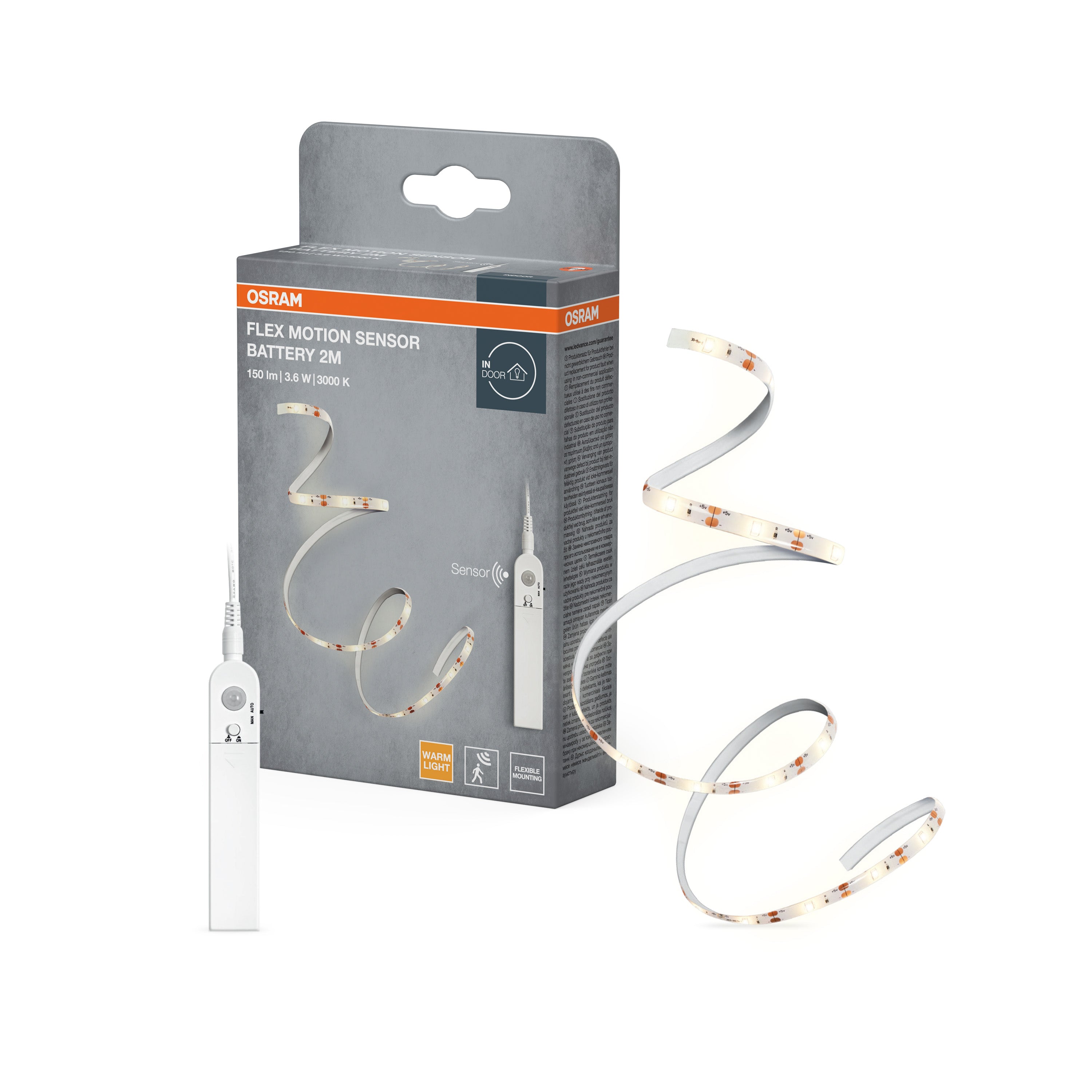 Osram LED-Band Motion Sensor Battery 2m – Produkt mit Verpackung
