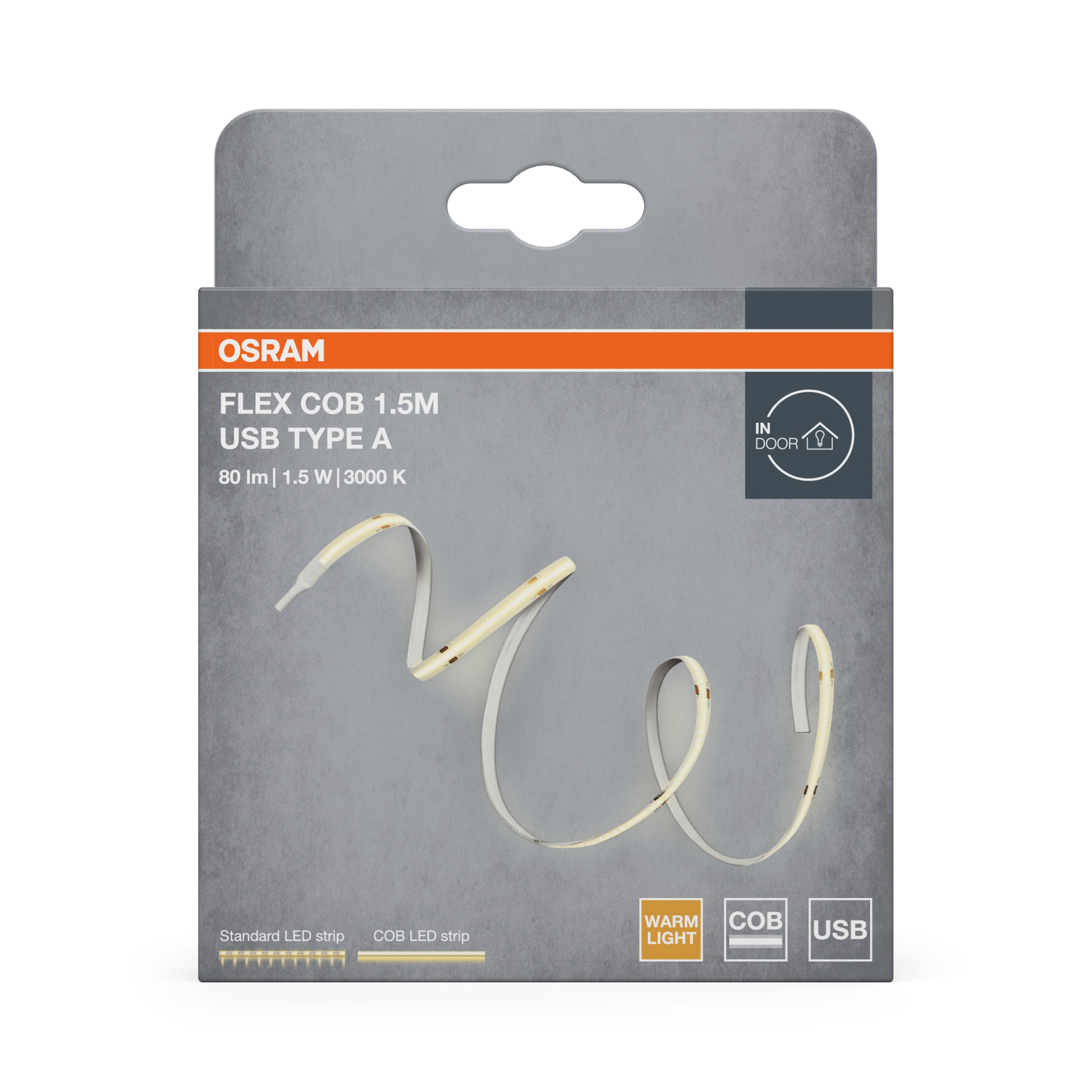Osram LED-Band USB Type A 1,5m – Verpackung Vorderseite