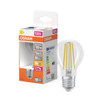 Osram LED Filament Superstar Classic A klar 300° – Produkt mit Verpackung