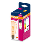 Osram LED Filament Edison klar gold 300° – Verpackung, räumliche Ansicht
