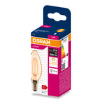 Osram LED Filament Classic B klar gold 300° – Verpackung, räumliche Ansicht