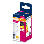 Osram LED Filament Classic P klar 300° – Verpackung, räumliche Ansicht